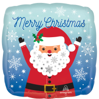 Standard Snowy Christmas Santa